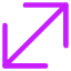 Diagonal Line Arrow Large 1 Icon from Core Neon Set