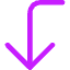 Line Arrow Bend Left Down Large Icon from Core Neon Set