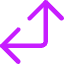 Line Arrow Bottom Right Corner Large Icon from Core Neon Set