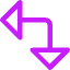 Triangle Arrow Top Right Corner Large Icon from Core Neon Set