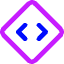 Line Arrow Expand Horizontal Diamond Icon from Core Neon Set