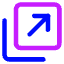 Line Arrow Expand Window 2 Icon from Core Neon Set