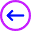 Line Arrow Left Circle 1 Icon from Core Neon Set