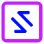 Line Arrow Transfer Diagonal Square 2 Icon from Core Neon Set