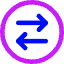 Line Arrow Transfer Horizontal Circle 2 Icon from Core Neon Set