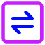 Line Arrow Transfer Horizontal Square 1 Icon from Core Neon Set