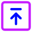 Line Arrow Up Square 2 Icon from Core Neon Set