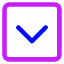 Tailless Line Arrow Down Square Icon from Core Neon Set