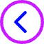 Tailless Line Arrow Left Circle Icon from Core Neon Set