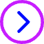 Tailless Line Arrow Right Circle Icon from Core Neon Set