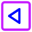 Tailless Triangle Arrow Left Square Icon from Core Neon Set