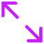 Line Arrow Expand Diagonal 2 Icon from Core Neon Set