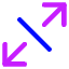 Line Arrow Expand Diagonal 3 Icon from Core Neon Set