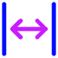 Line Arrow Expand Horizontal Icon from Core Neon Set