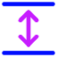 Line Arrow Expand Vertical Icon from Core Neon Set