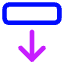 Line Arrow Move Down 2 Icon from Core Neon Set