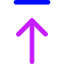 Line Arrow Move Up 1 Icon from Core Neon Set