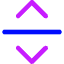 Line Arrow Move Vertical Icon from Core Neon Set