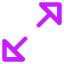 Triangle Arrow Expand Diagonal 1 Icon from Core Neon Set