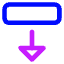 Triangle Arrow Move Down 2 Icon from Core Neon Set