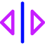 Triangle Arrow Move Horizontal Icon from Core Neon Set
