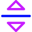 Triangle Arrow Move Vertical Icon from Core Neon Set