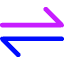 Line Arrow Transfer Horizontal 1 Icon from Core Neon Set