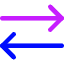 Line Arrow Transfer Horizontal 2 Icon from Core Neon Set