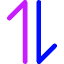 Line Arrow Transfer Vertical 1 Icon from Core Neon Set