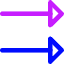 Double Triangle Arrow Right Icon from Core Neon Set