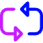 Triangle Arrow Reload Horizontal 3 Icon from Core Neon Set
