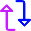 Triangle Arrow Reload Vertical 1 Icon from Core Neon Set