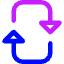 Triangle Arrow Reload Vertical 2 Icon from Core Neon Set
