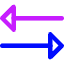 Triangle Arrow Transfer Horizontal 3 Icon from Core Neon Set