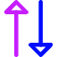 Triangle Arrow Transfer Vertical 2 Icon from Core Neon Set