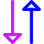 Triangle Arrow Transfer Vertical 3 Icon from Core Neon Set