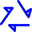 Triangle Arrow Triangle Loop Icon from Core Neon Set