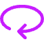 Line Arrow Rotate Horizontal Right Icon from Core Neon Set