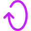 Line Arrow Rotate Vertical Right 1 Icon from Core Neon Set