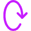 Line Arrow Rotate Vertical Right 2 Icon from Core Neon Set