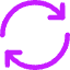 Line Arrow Synchronize 2 Icon from Core Neon Set