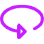 Triangle Arrow Rotate Horizontal Left Icon from Core Neon Set