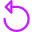 Triangle Arrow Rotate Left 1 Icon from Core Neon Set
