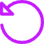 Triangle Arrow Rotate Left 2 Icon from Core Neon Set