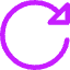 Triangle Arrow Rotate Right 2 Icon from Core Neon Set