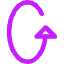 Triangle Arrow Rotate Vertical Left 1 Icon from Core Neon Set