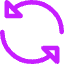 Triangle Arrow Synchronize 1 Icon from Core Neon Set