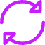 Triangle Arrow Synchronize 2 Icon from Core Neon Set
