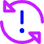 Triangle Arrow Synchronize Warning Icon from Core Neon Set