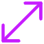 Diagonal Line Arrow 1 Icon from Core Neon Set